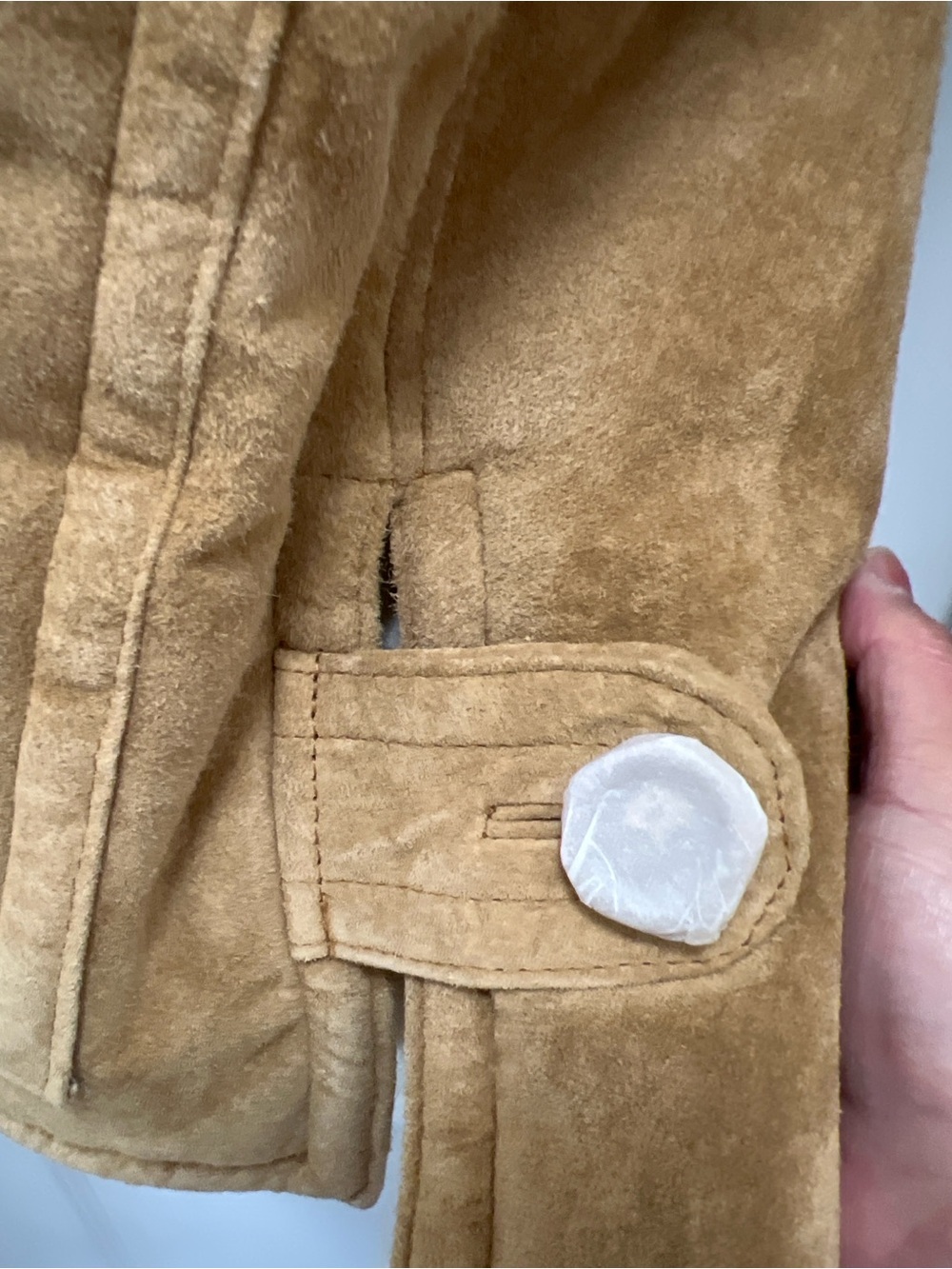 🤎 Dennis Basso Genuine Leather Shearling Coat 1X Camel Aspen Chic - Picture 7 of 9